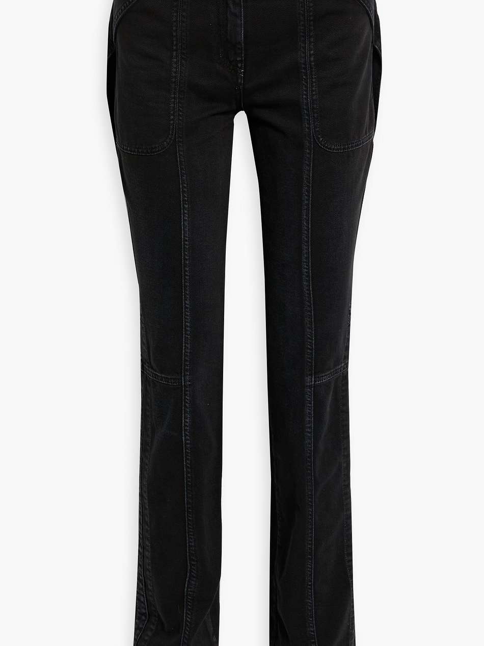 mid-rise slim-leg jeans