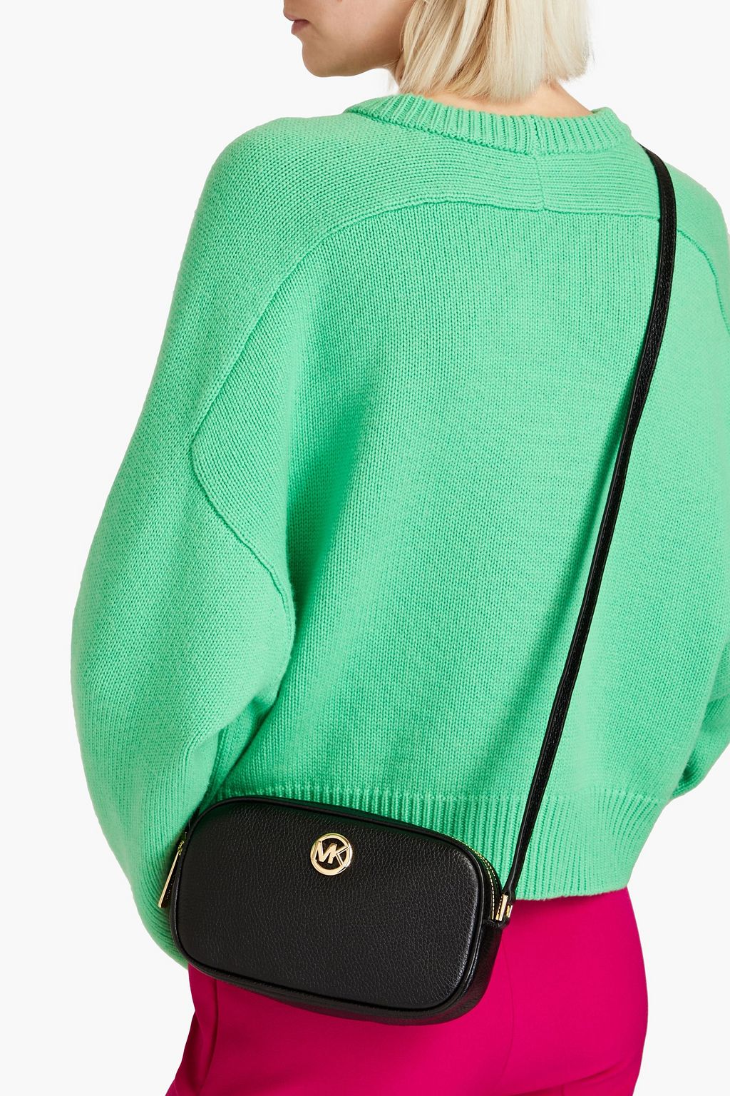 MICHAEL MICHAEL KORS Fulton pebbled-leather shoulder bag