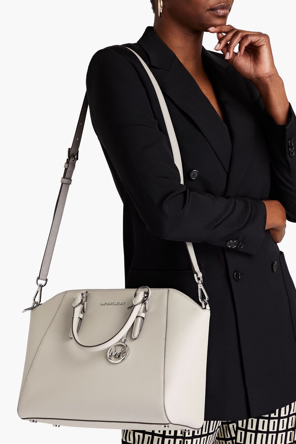 MICHAEL MICHAEL KORS Ciara textured-leather tote | THE OUTNET