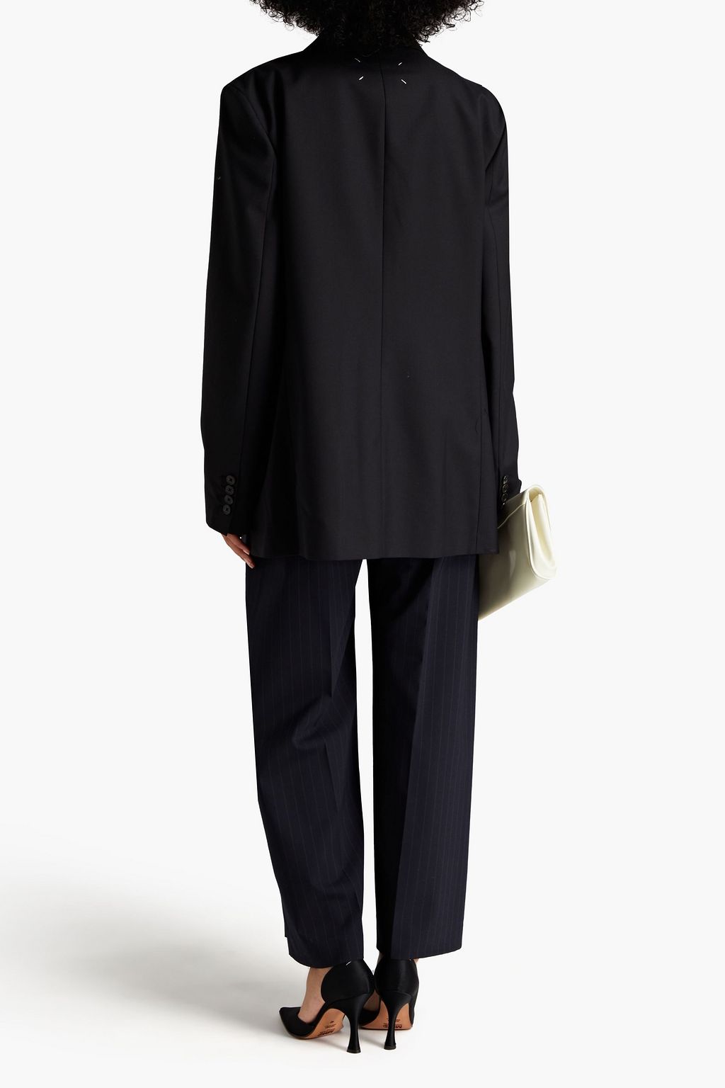 MAISON MARGIELA Blazer aus Twill aus einer Wollmischung