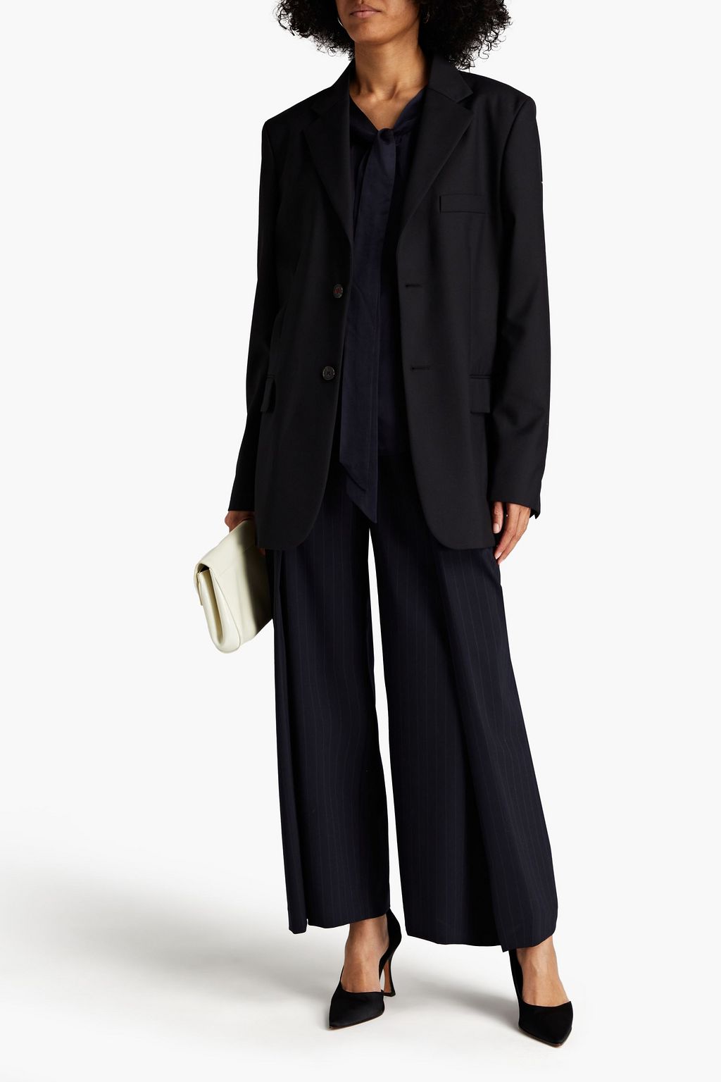 MAISON MARGIELA Blazer aus Twill aus einer Wollmischung