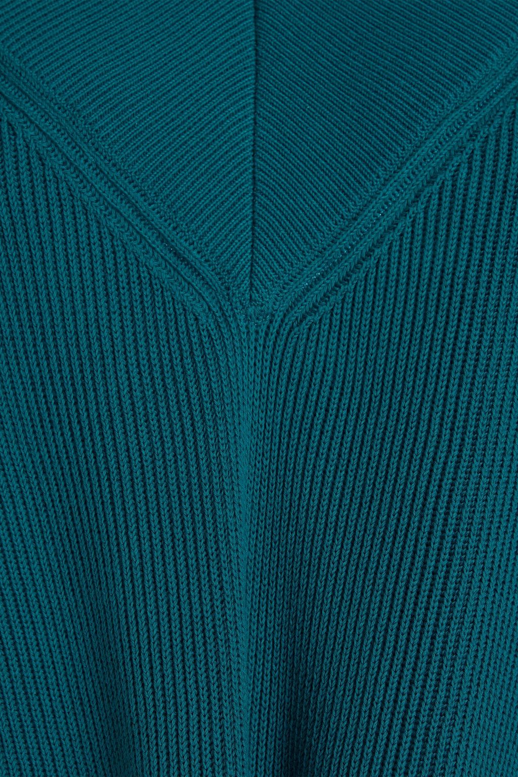 MAISON MARGIELA Oversized knit-paneled cotton-poplin shirt