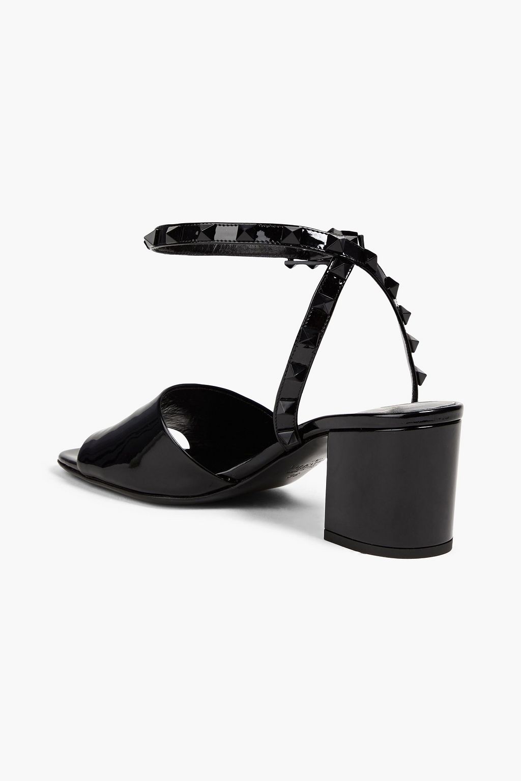 VALENTINO GARAVANI Rockstud Sandalen aus Lackleder