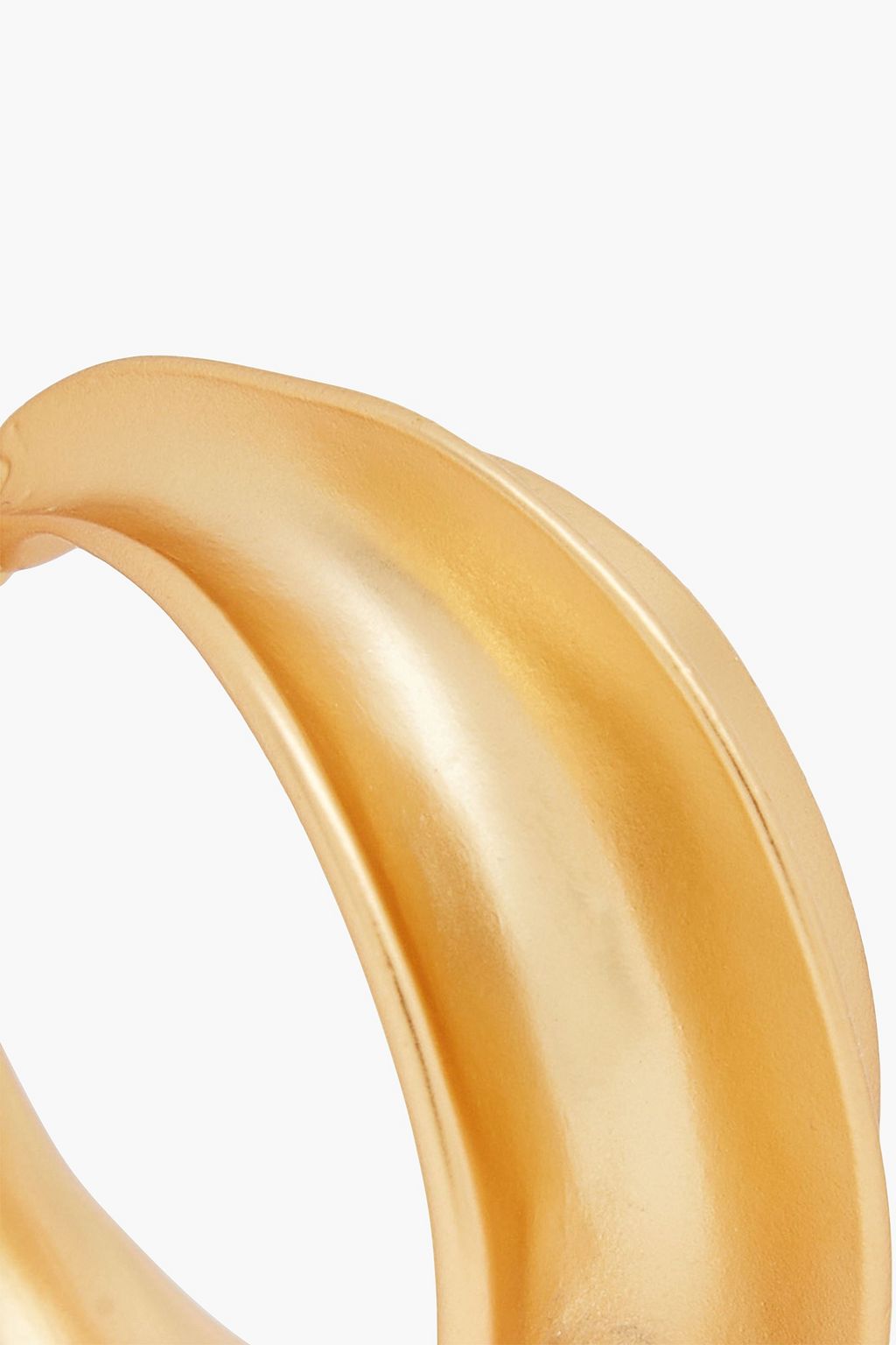 KENNETH JAY LANE Gold-tone clip hoop earrings