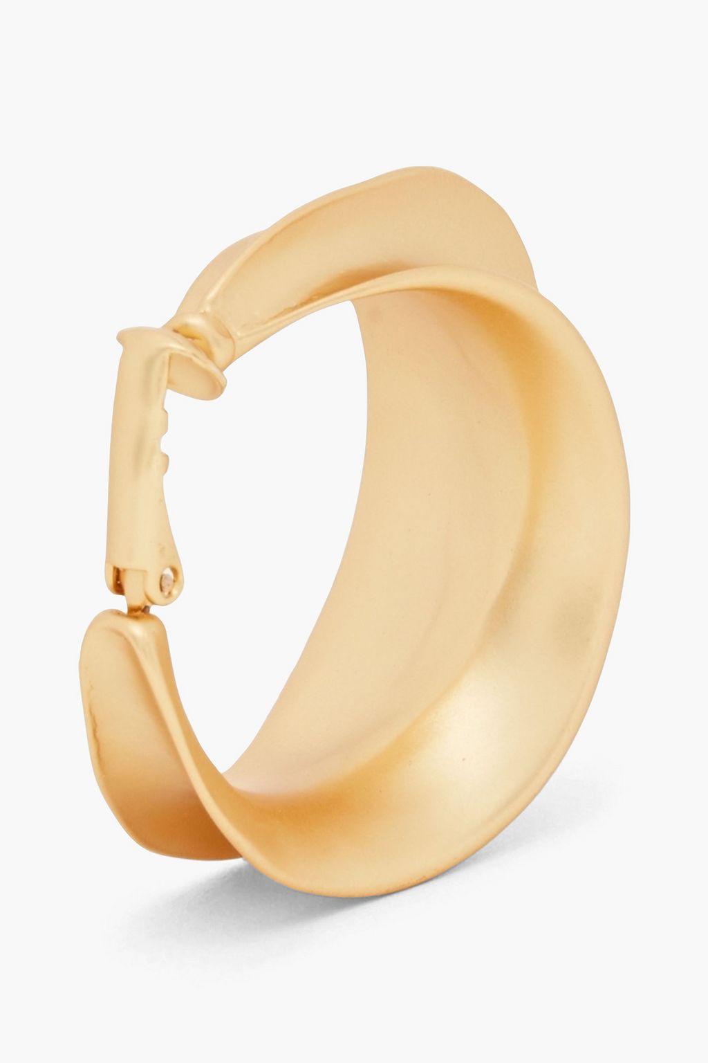 KENNETH JAY LANE Gold-tone clip hoop earrings
