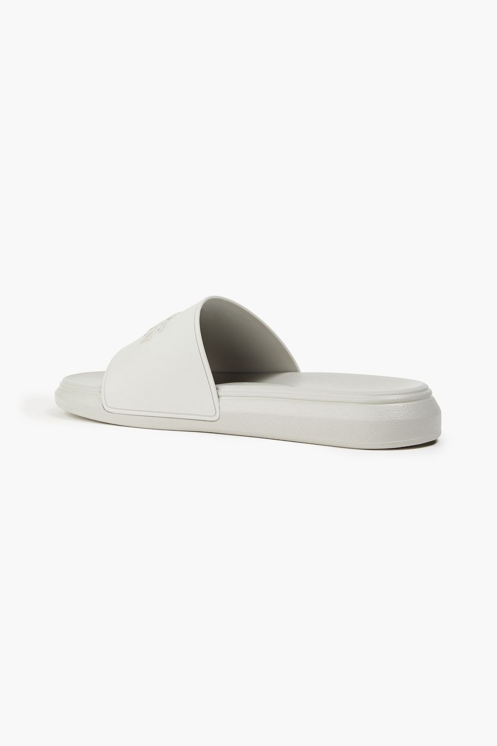 ALEXANDER MCQUEEN Embossed rubber slides