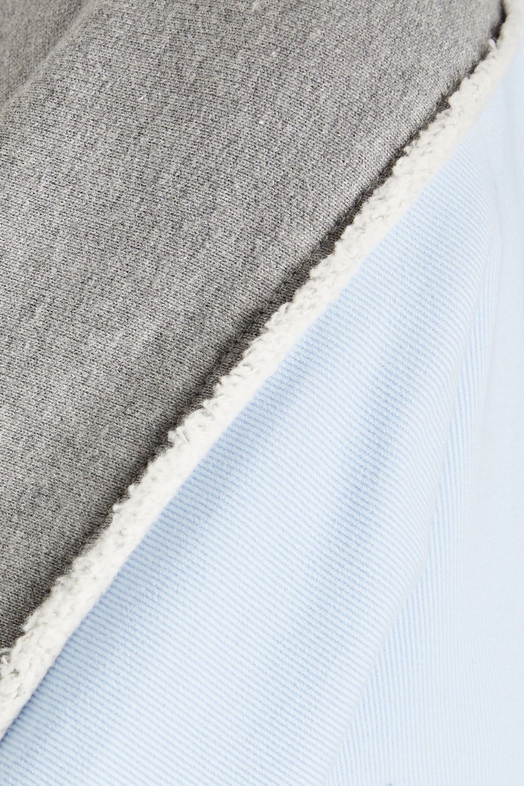 MM6 MAISON MARGIELA معطف بمقاس كبير من القطن المطاطي بألواح صوف
