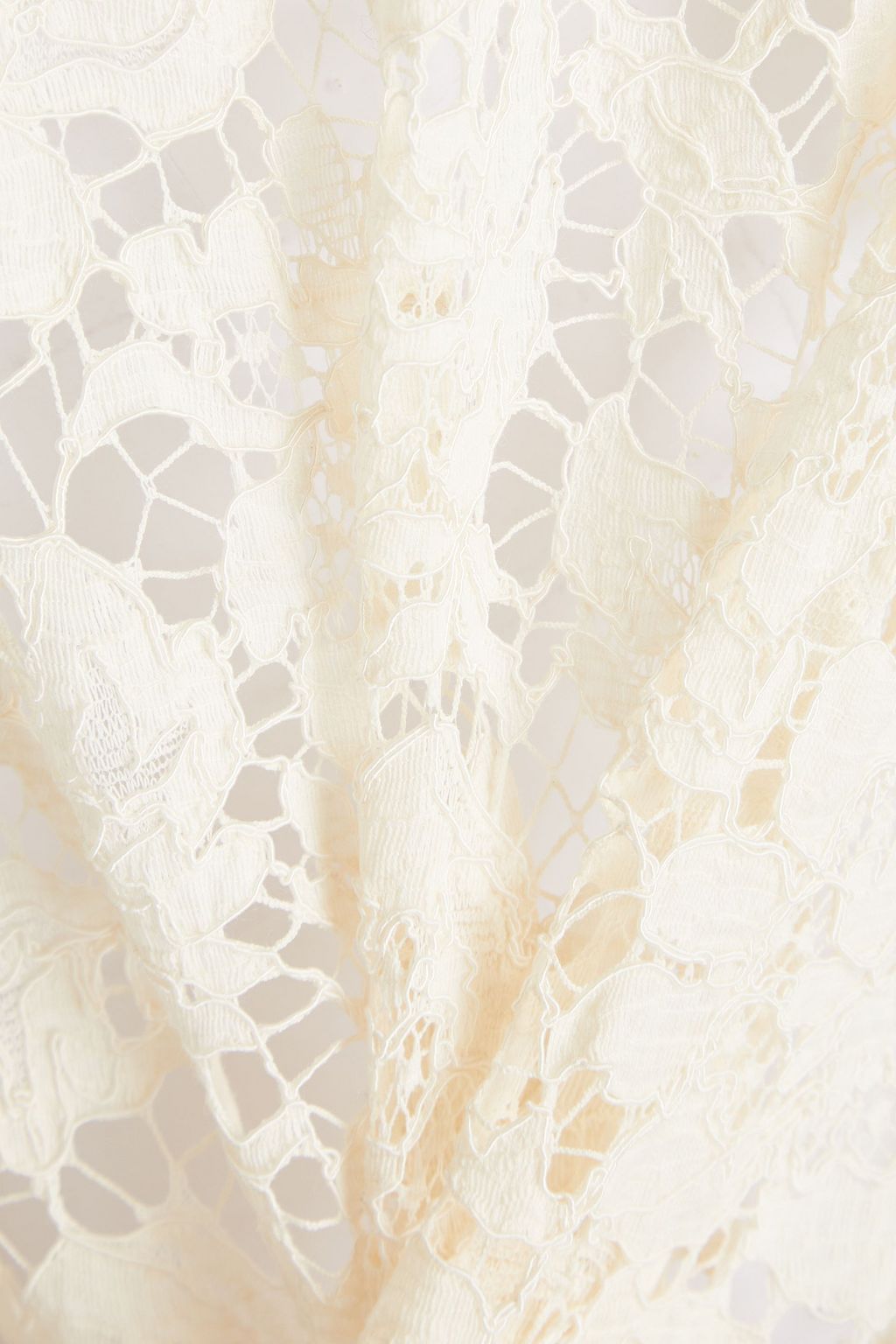 VALENTINO Cotton-blend corded lace top