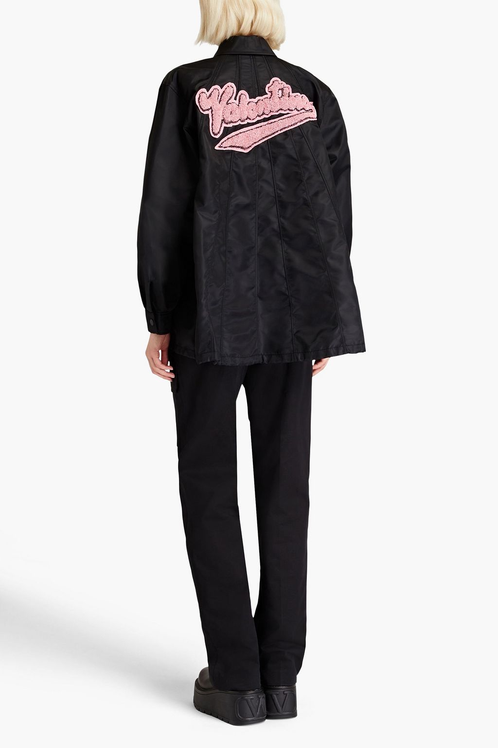 VALENTINO GARAVANI 비즈 장식 쉘 재킷