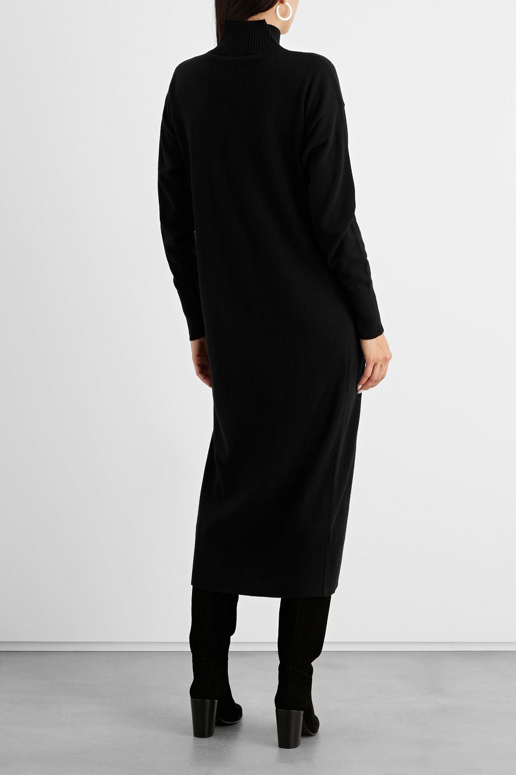 IRIS & INK Scarlett wool turtleneck midi dress