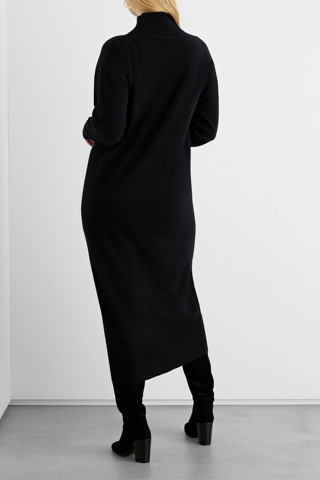 IRIS & INK Scarlett wool turtleneck midi dress
