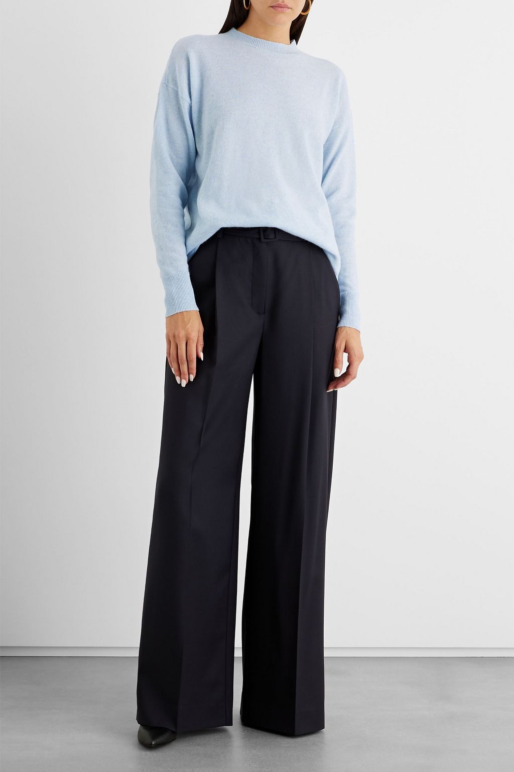 IRIS & INK Hannah melierter Wollpullover