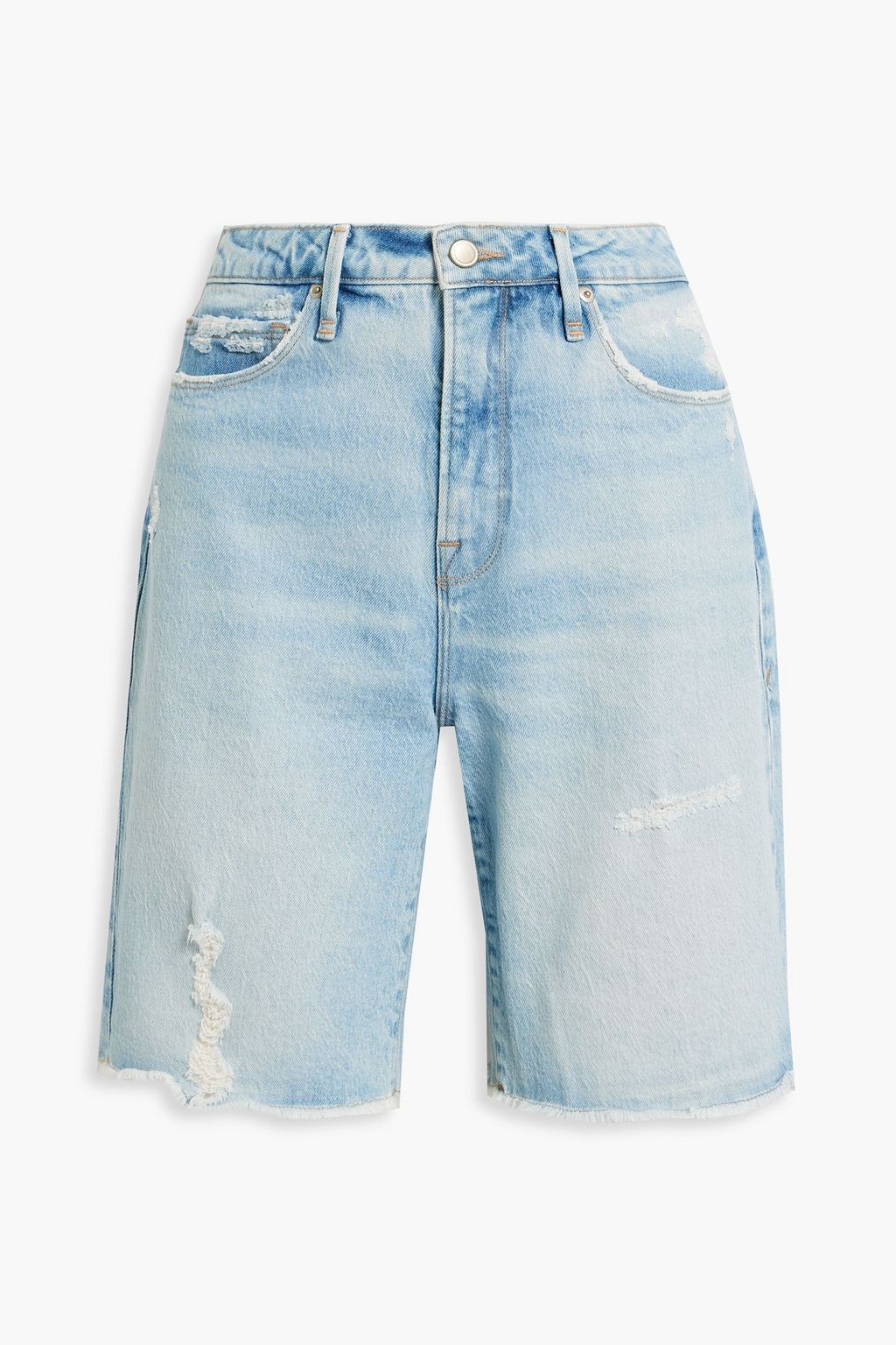 Omgekeerde noot Verrassend genoeg GOOD AMERICAN Good 90s Bermuda distressed denim shorts | Sale up to 70% off  | THE OUTNET