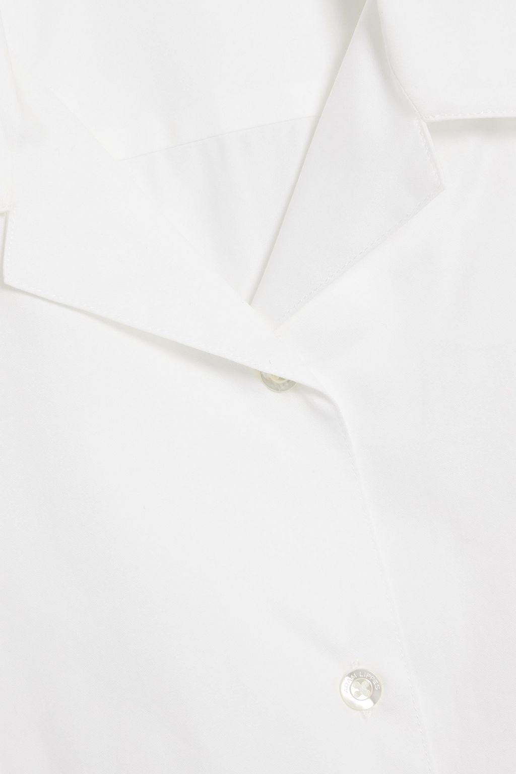 ADAM LIPPES Pleated cotton-poplin shirt
