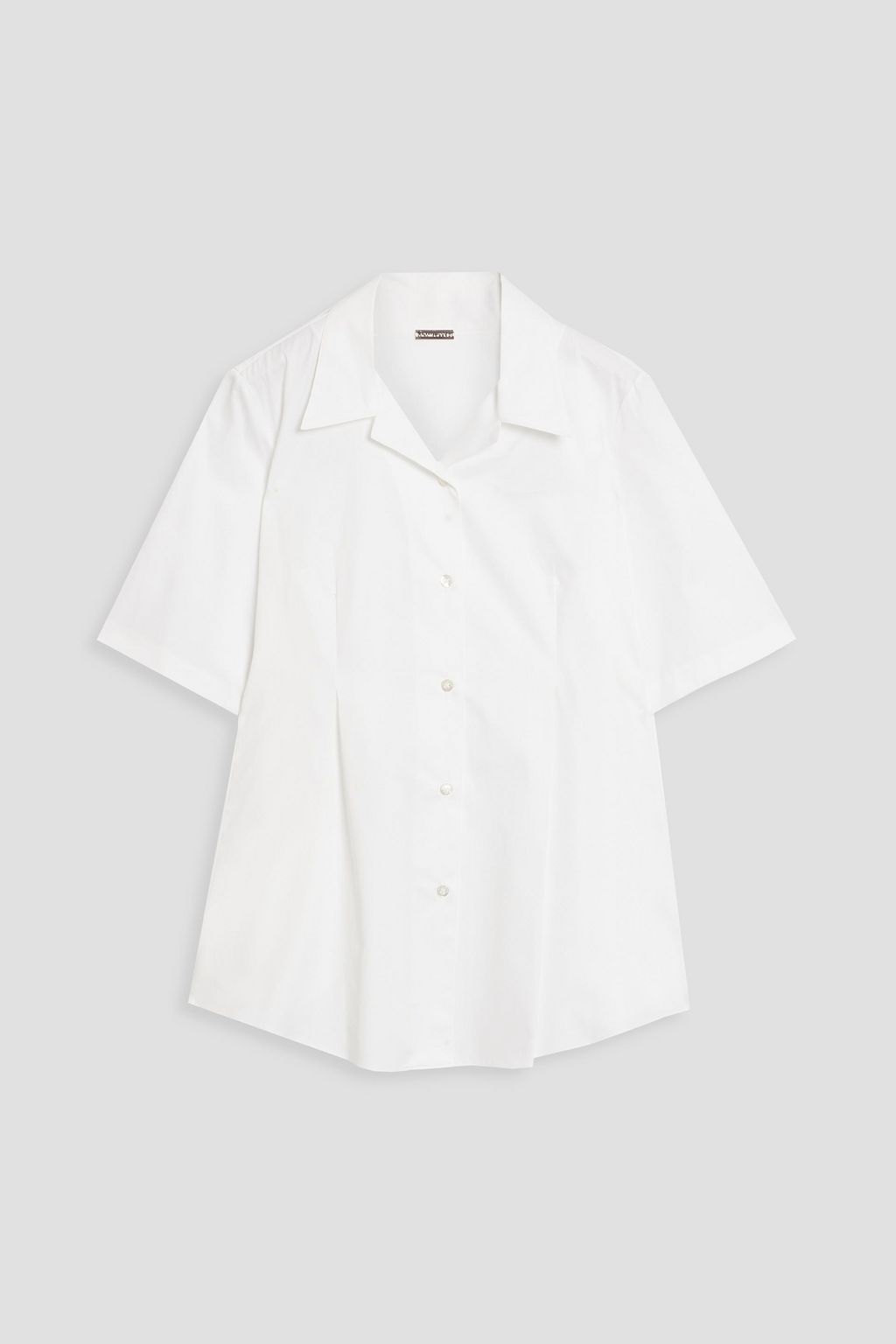 ADAM LIPPES Pleated cotton-poplin shirt | THE OUTNET