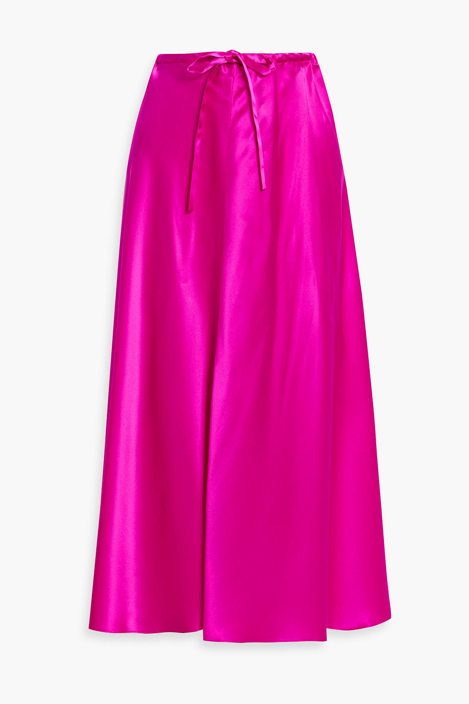 Adam Lippes - Silk-charmeuse midi skirt - Pink