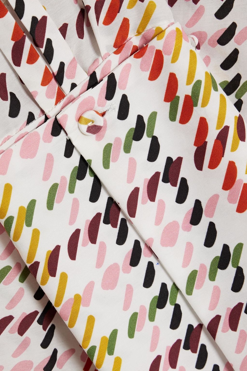 ADAM LIPPES Printed cotton and silk-blend shirt