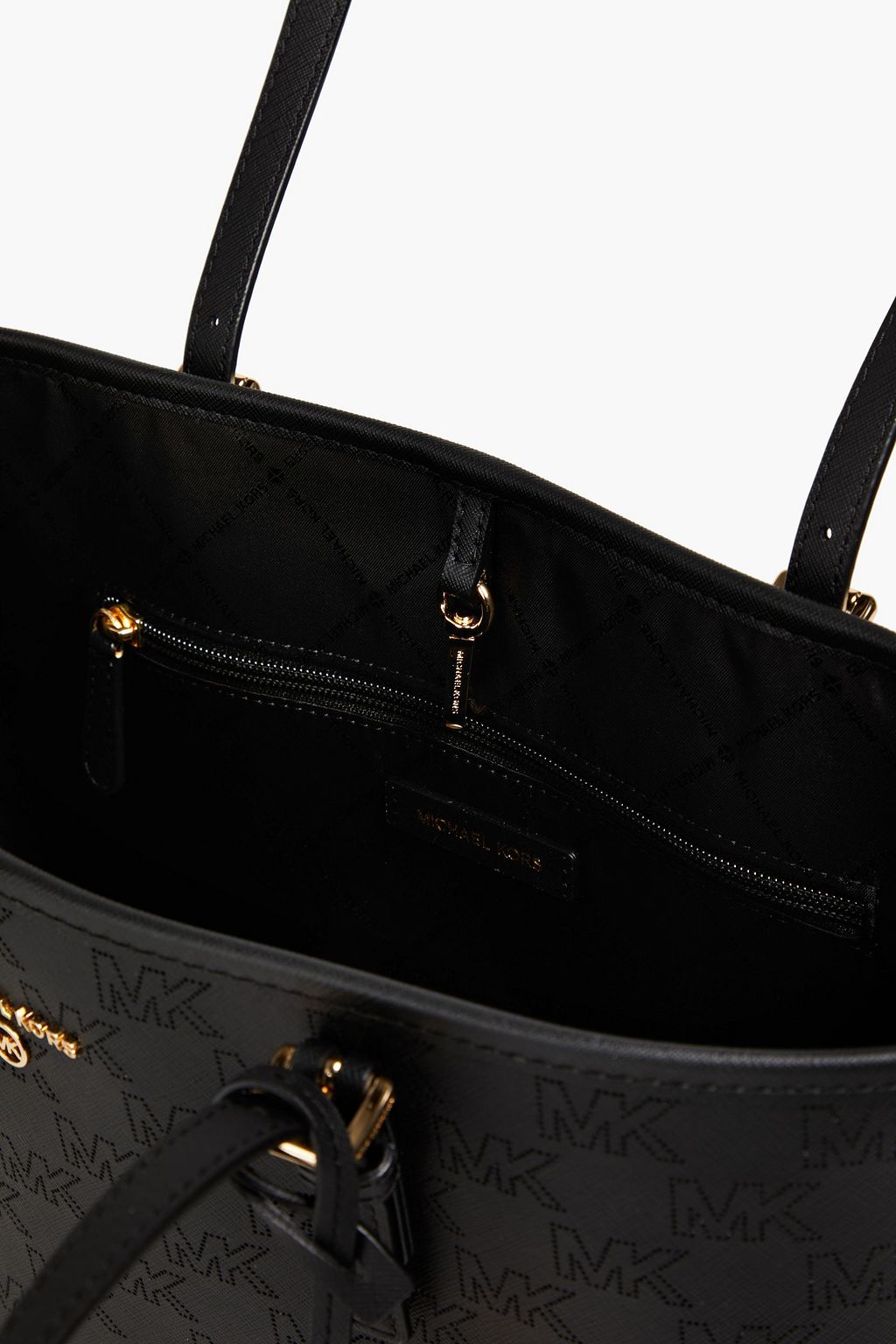 MICHAEL MICHAEL KORS Perforated faux textured-leather tote
