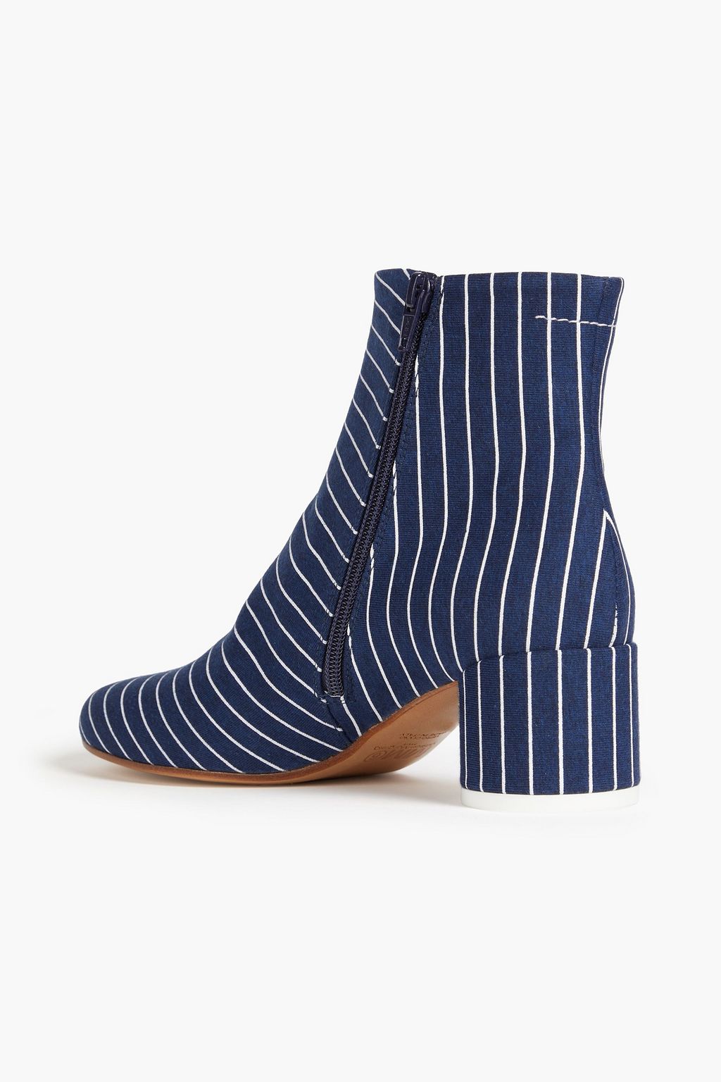 MM6 MAISON MARGIELA ツイル アンクルブーツ ピンストライプ