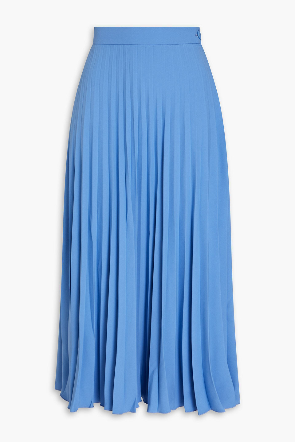 MM6 Maison Margiela - Pleated crepe midi skirt - Blue