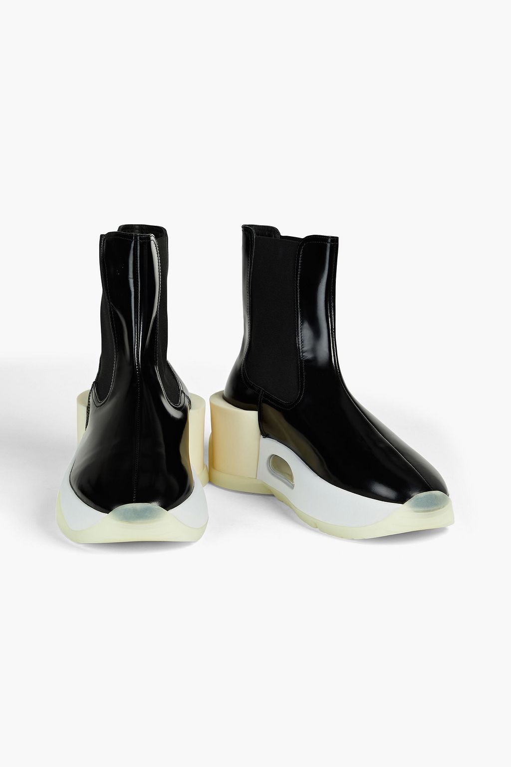 MM6 MAISON MARGIELA Patent-leather platform ankle boots
