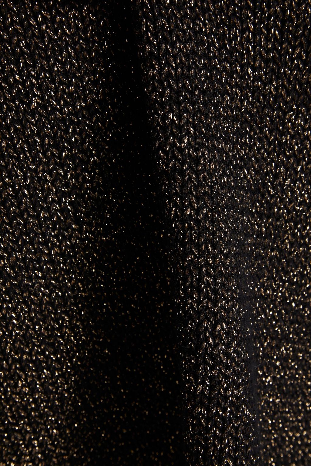 ADAM LIPPES Metallic cotton-blend turtleneck sweater