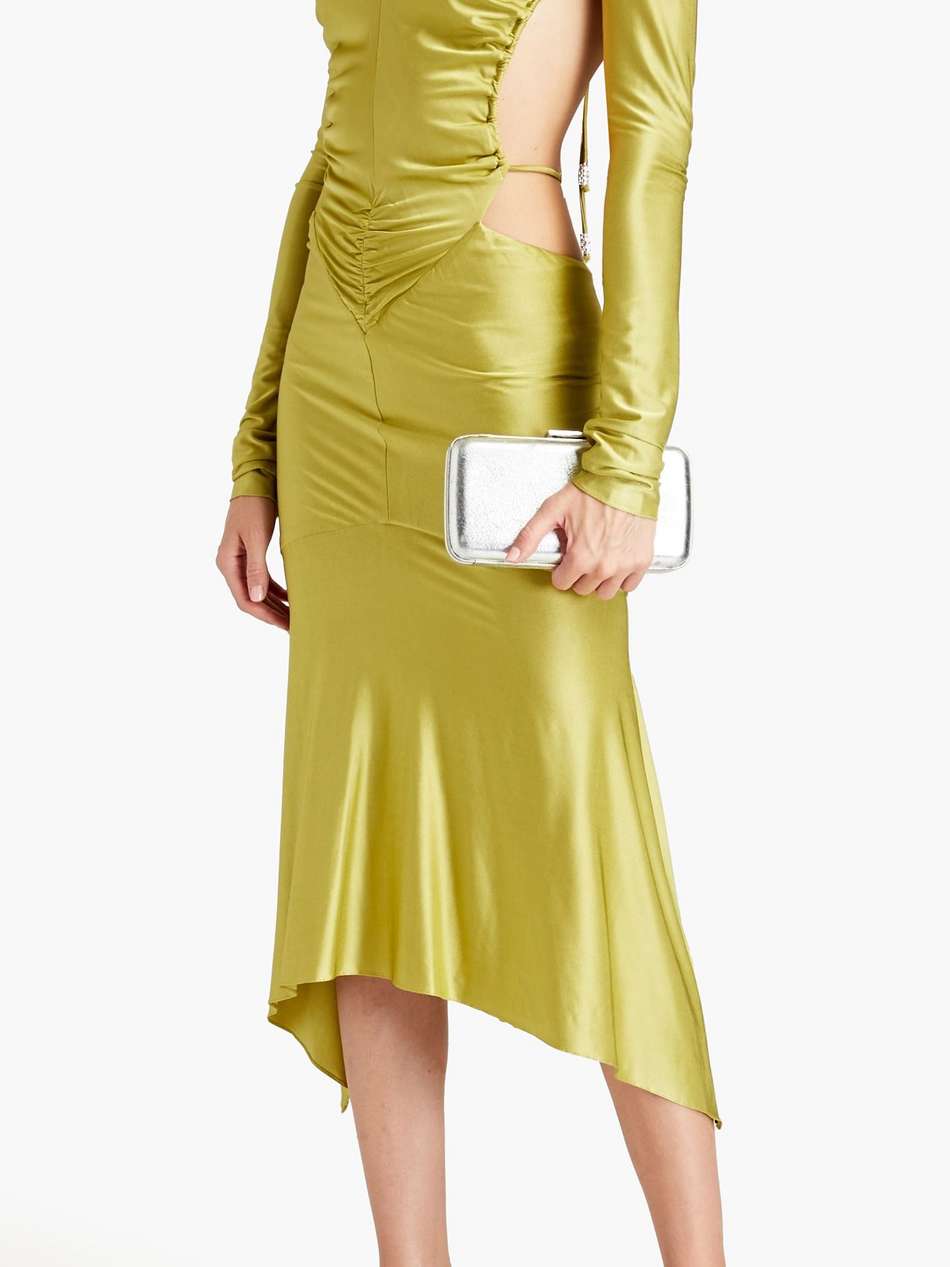 open-back crystal-embellished stretch-jersey midi dress