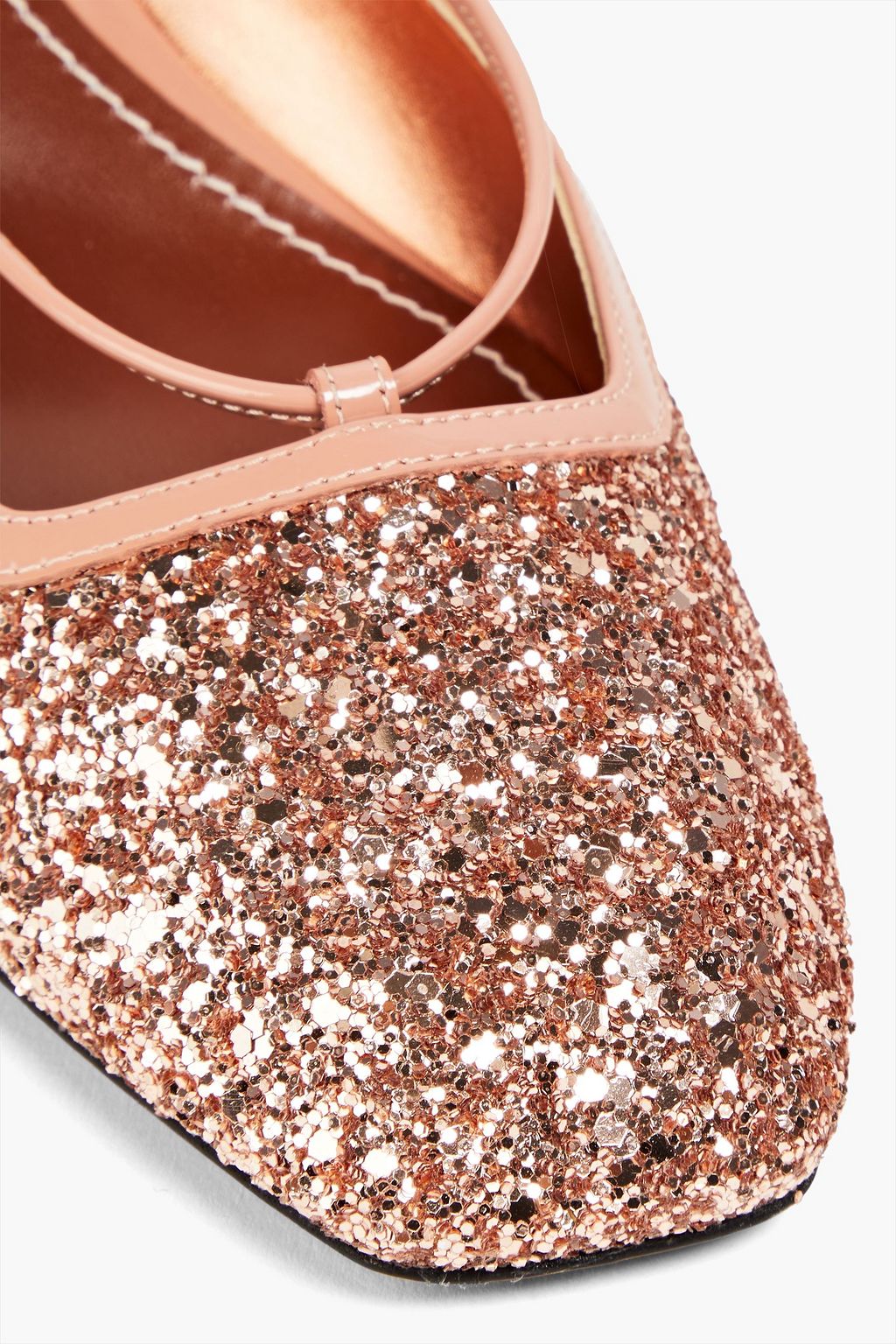 ZIMMERMANN Pumps aus Leder mit Glitter-Finish