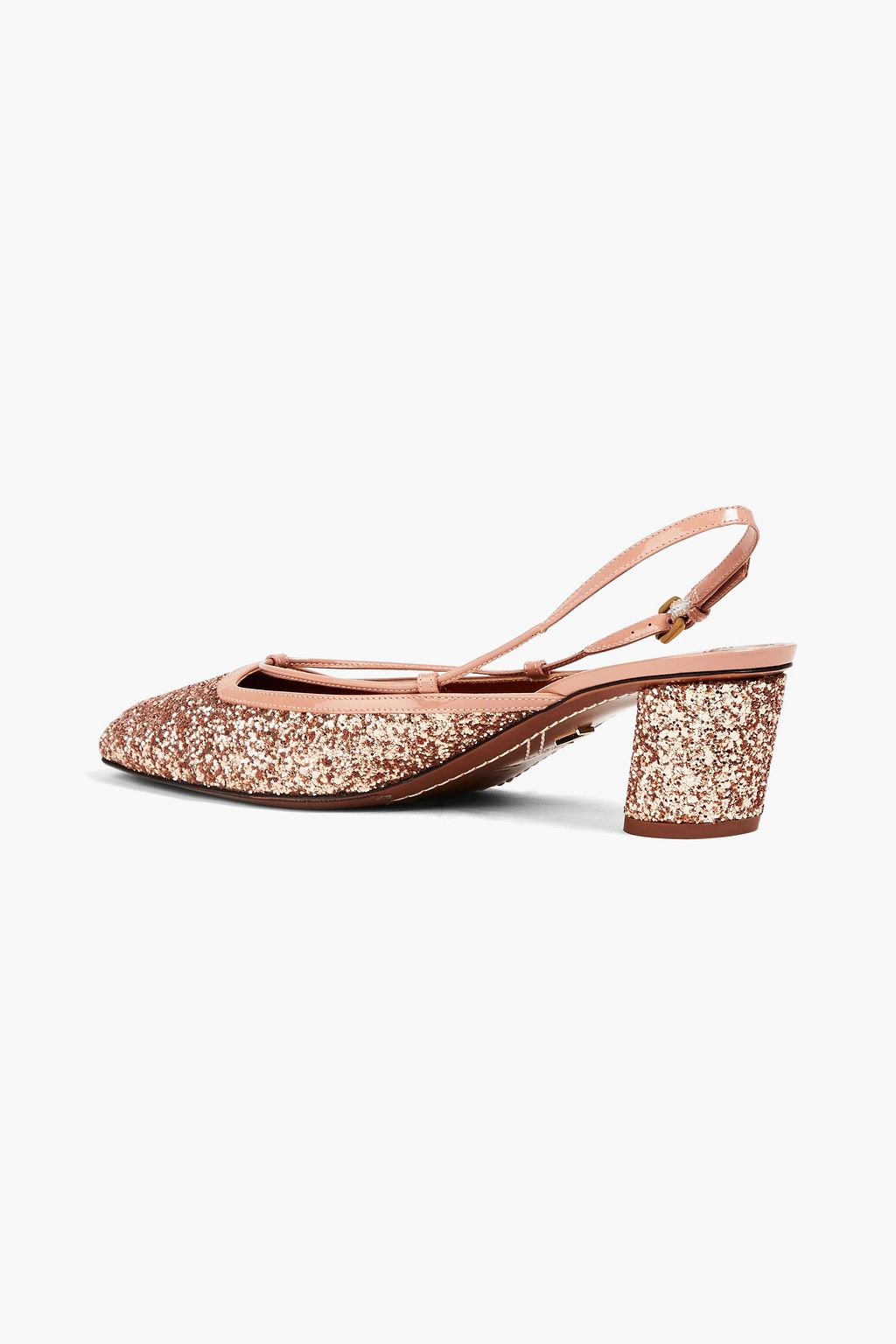 ZIMMERMANN Pumps aus Leder mit Glitter-Finish
