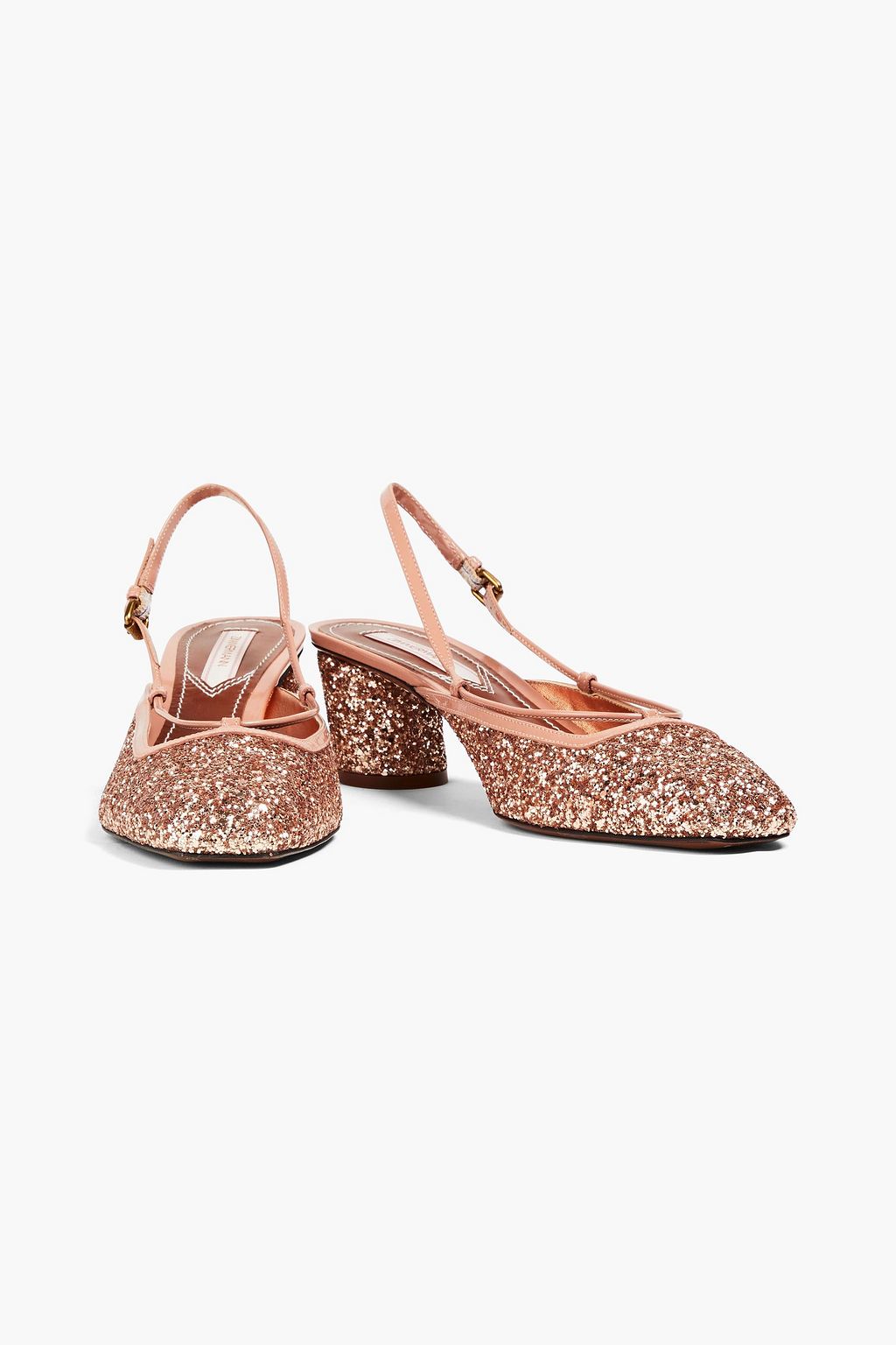 ZIMMERMANN Pumps aus Leder mit Glitter-Finish