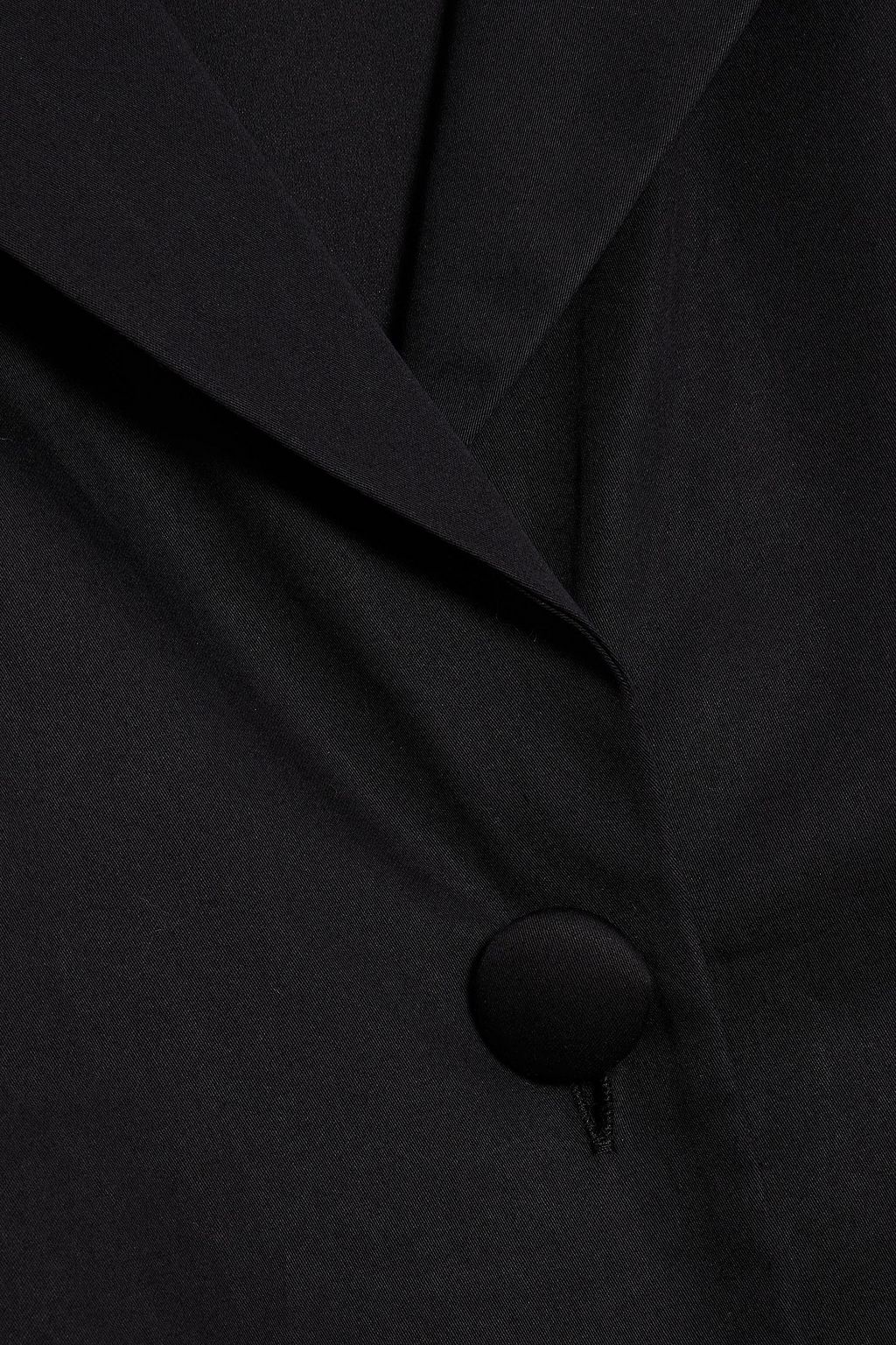 ADAM LIPPES Belted cotton-poplin midi shirt dress