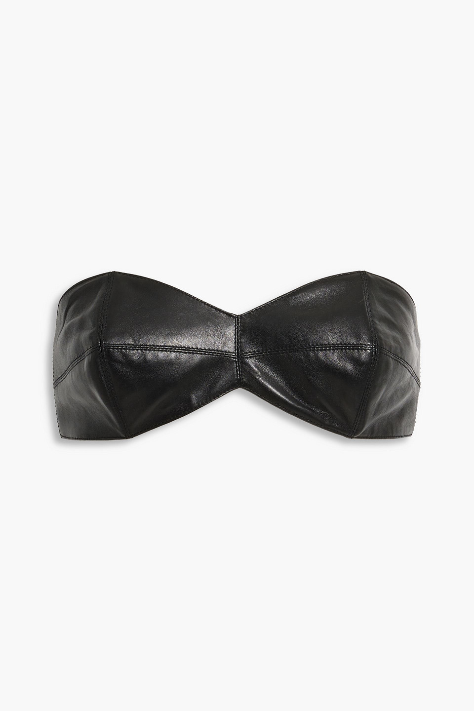 Michael Kors Collection - Leather bra top - Black