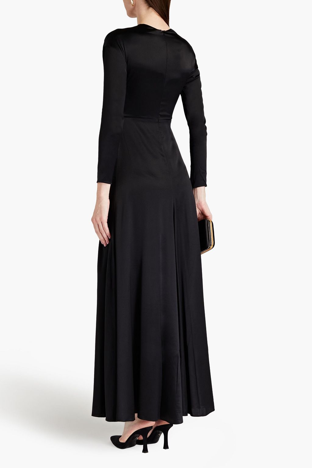 TOVE Noor cutout gathered silk-blend maxi dress | THE OUTNET