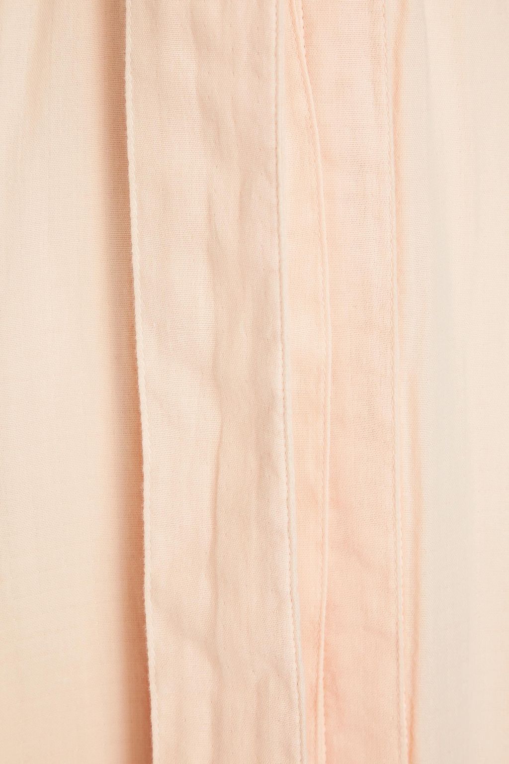 MISSING YOU ALREADY Slub cotton-blend midi shirt dress
