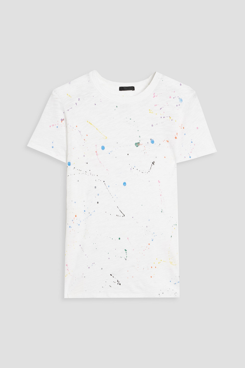 Printed slub cotton-jersey T-shirt