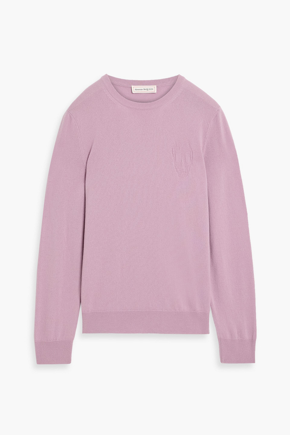 mcqueen - intarsia cashmere sweater - purple - l