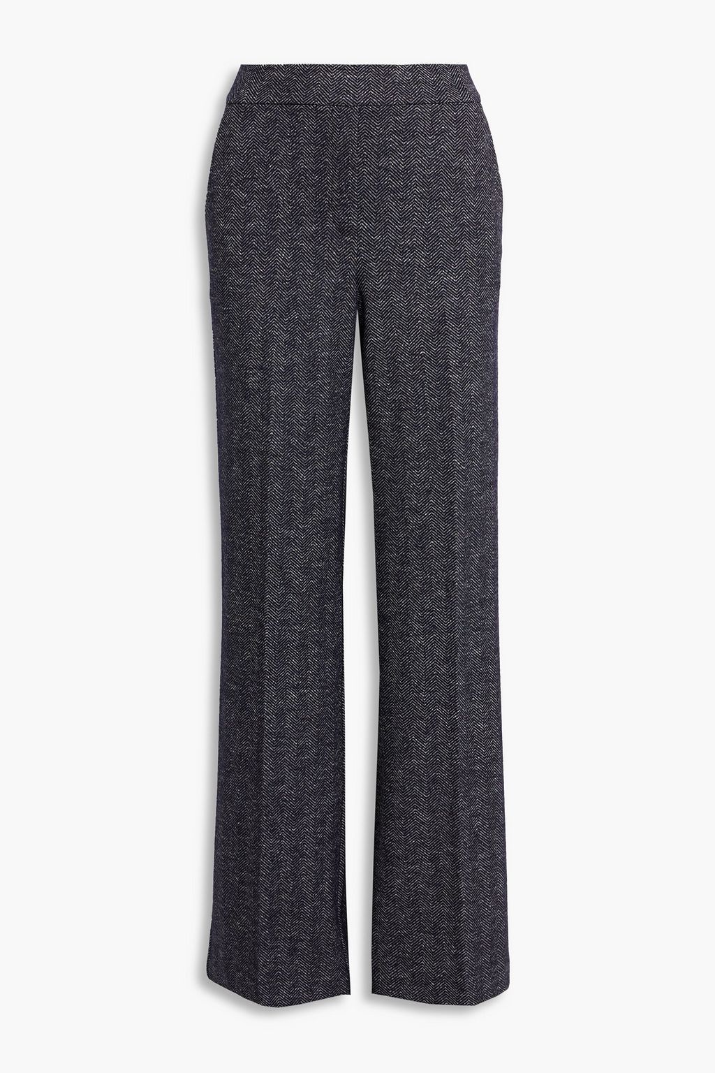 Talbert herringbone wool-blend wide-leg pants