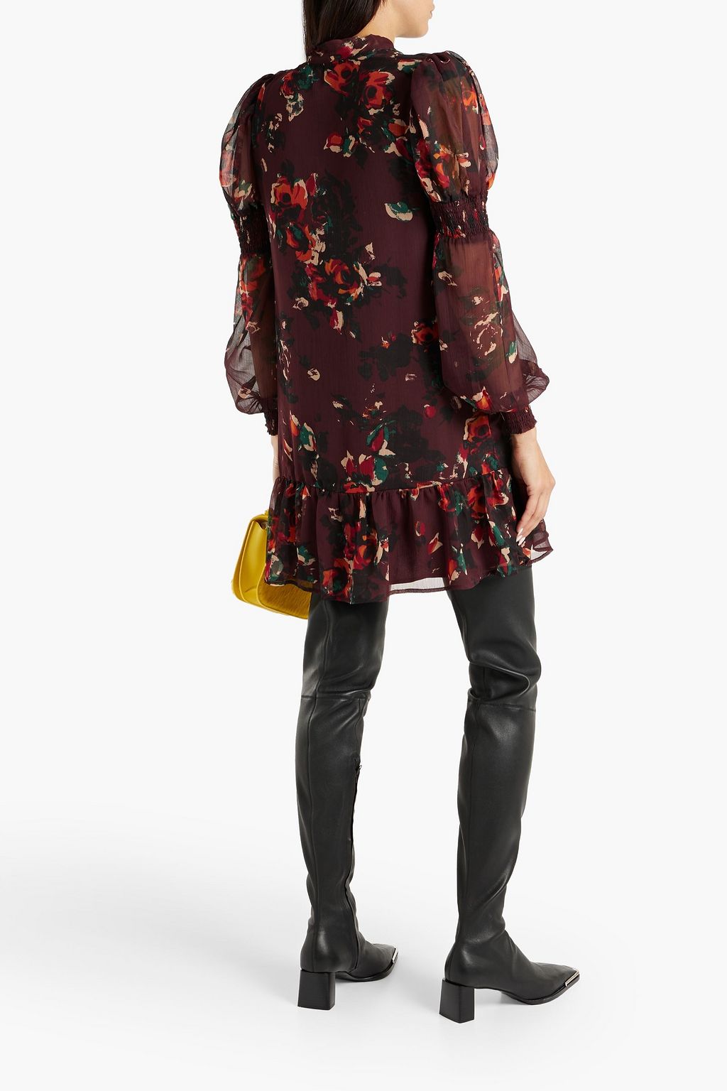 WALTER BAKER Yasmine floral-print georgette mini dress