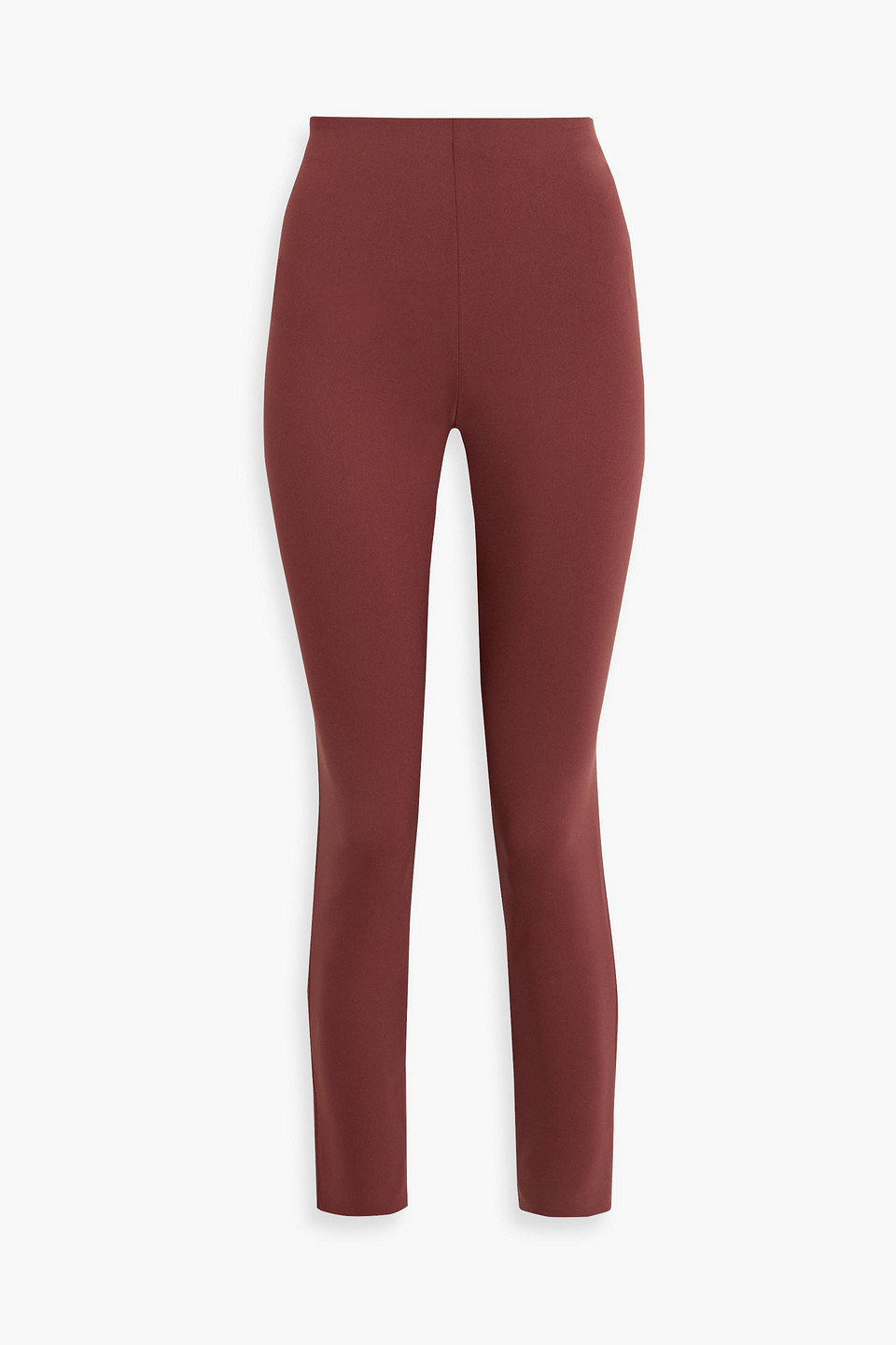 Theory Neoprene Leggings In Burgundy