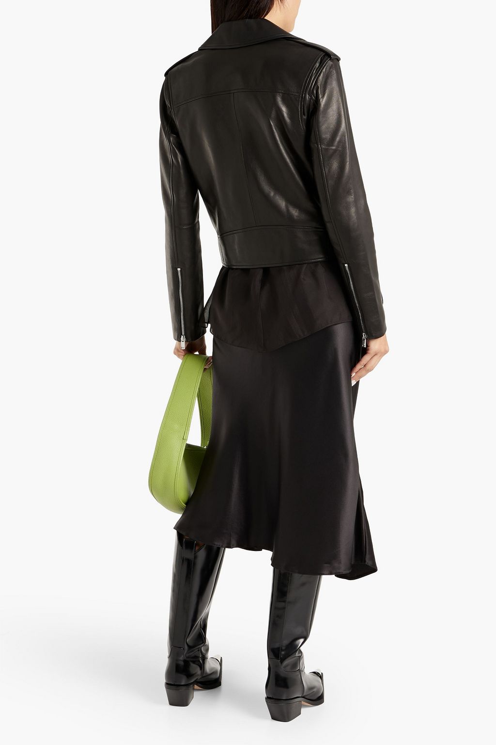THEORY Leather biker jacket