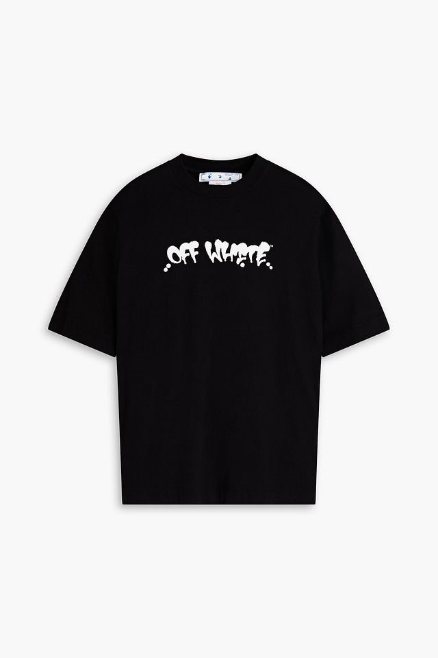 Printed cotton-jersey T-shirt