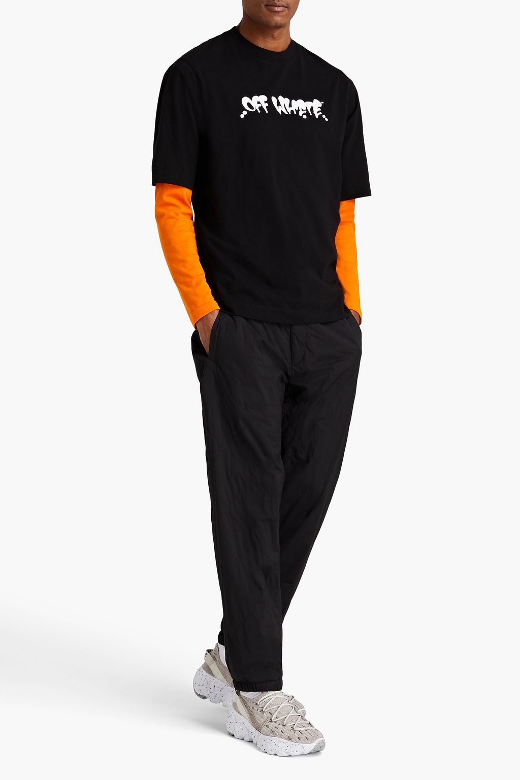 OFF-WHITE™ Printed cotton-jersey T-shirt