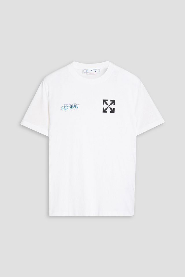 Printed cotton-jersey T-shirt