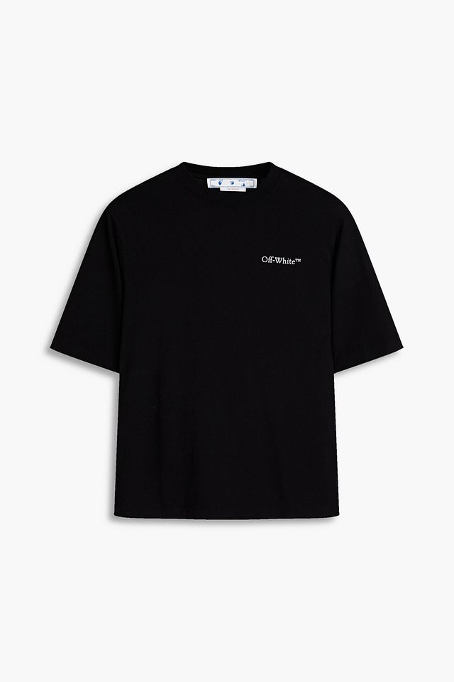 Printed cotton-jersey T-shirt