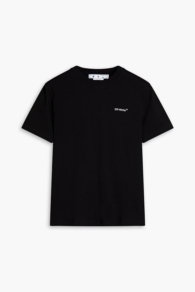 Printed cotton-jersey T-shirt