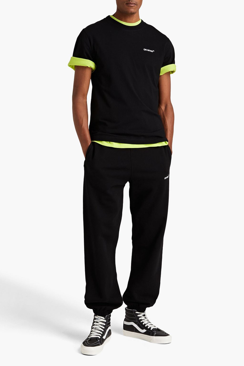 OFF-WHITE™ Printed cotton-jersey T-shirt