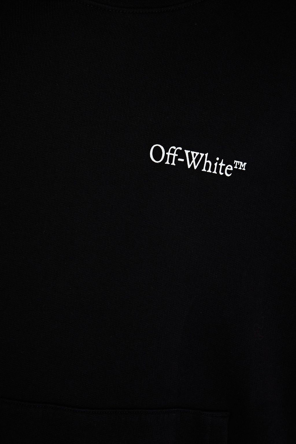 OFF-WHITE™ Printed cotton-fleece hoodie