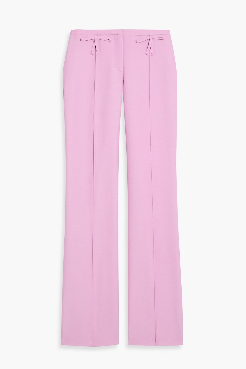 Valentino サーモンピンク パンツ 新品未使用 SALE‼️ VALENTINO GARAVANI Wool and silk-blend crepe straight-leg pants