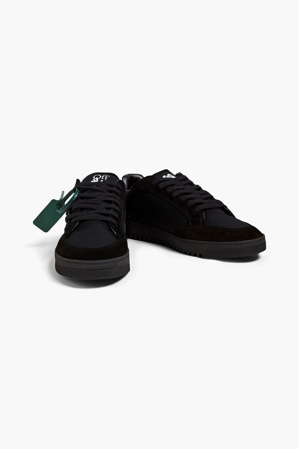 OFF-WHITE™ 5.0 leather, suede and canvas sneakers