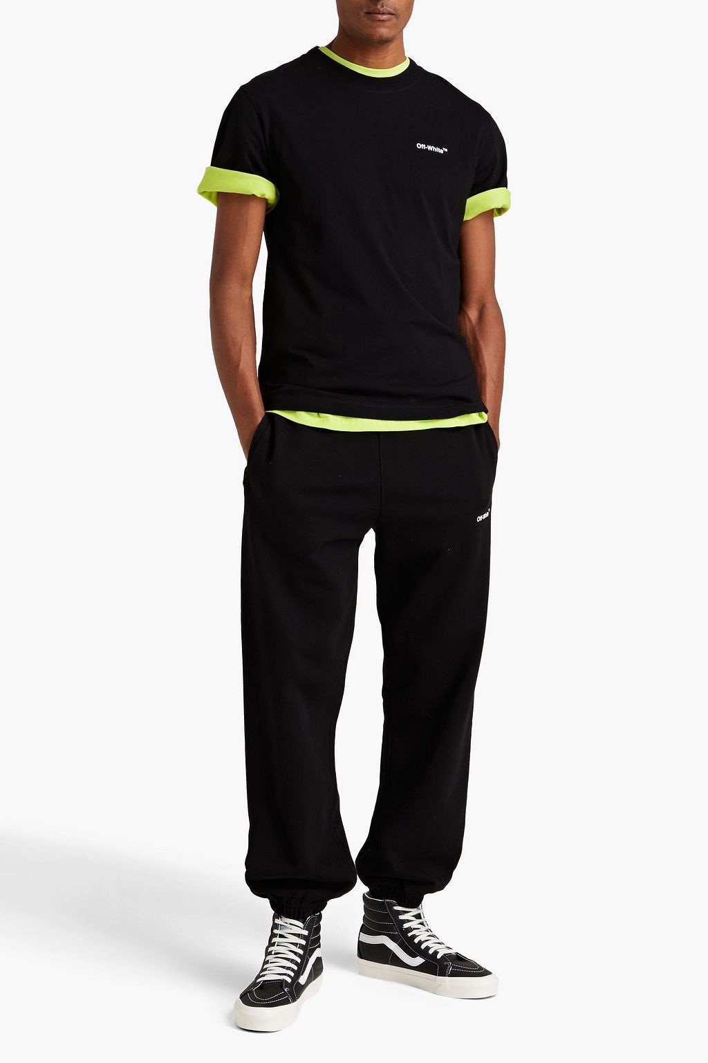 OFF-WHITE™ Jogginghose aus Baumwollfrottee mit Print